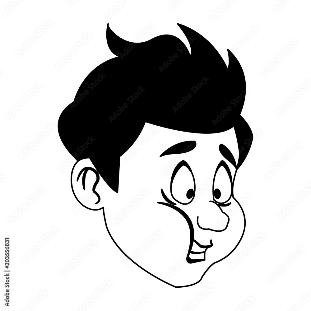 Sick man face cartoon vector illustration graphic design Sick man face cartoon vector illustration graphic design