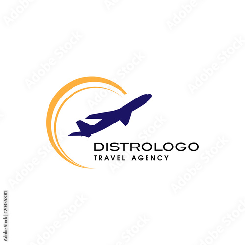 travel agency logo vector template. Holiday logo template vector icon 