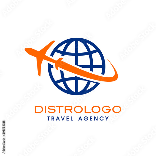 travel agency logo vector template. Holiday logo template vector icon 