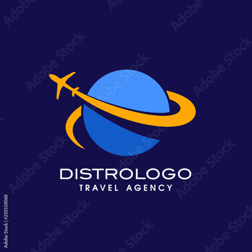 travel agency logo vector template. Holiday logo template vector icon 