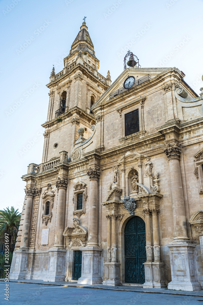 Cathedral of San Giovanni Battista in Ragusa, Sicily, Italy