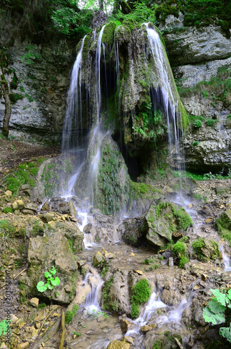 Wasserfall in der Wutachschlucht im Naturpark Suedschwarzwald