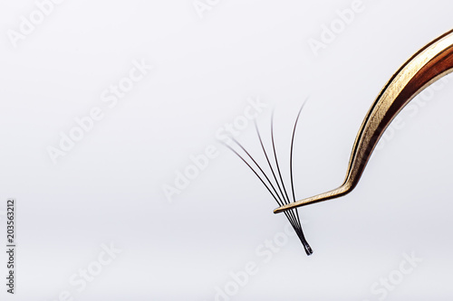 Photos Eyelash Extension tools on white background