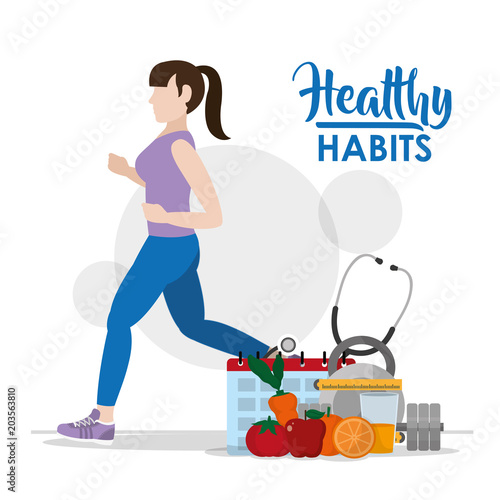 Healthy habits woman