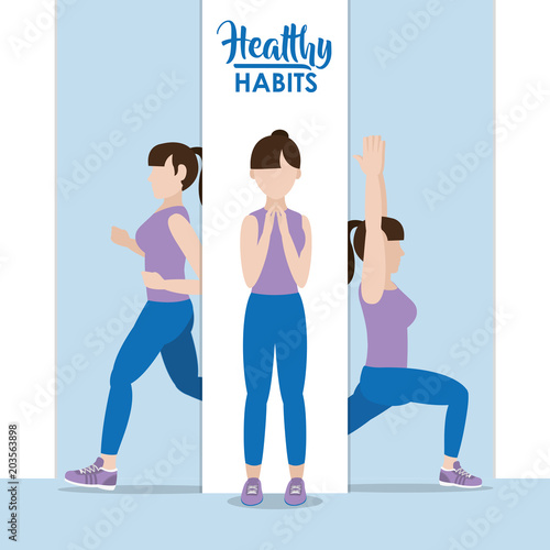 Healthy habits woman