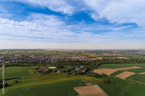 Luftbild mit Blick über das Glemstal nach Höfingen © nounours1