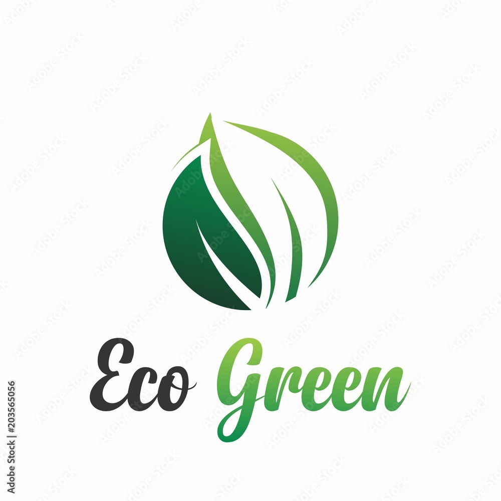 eco green logo design for nature and environment eco green logo design for nature and environment