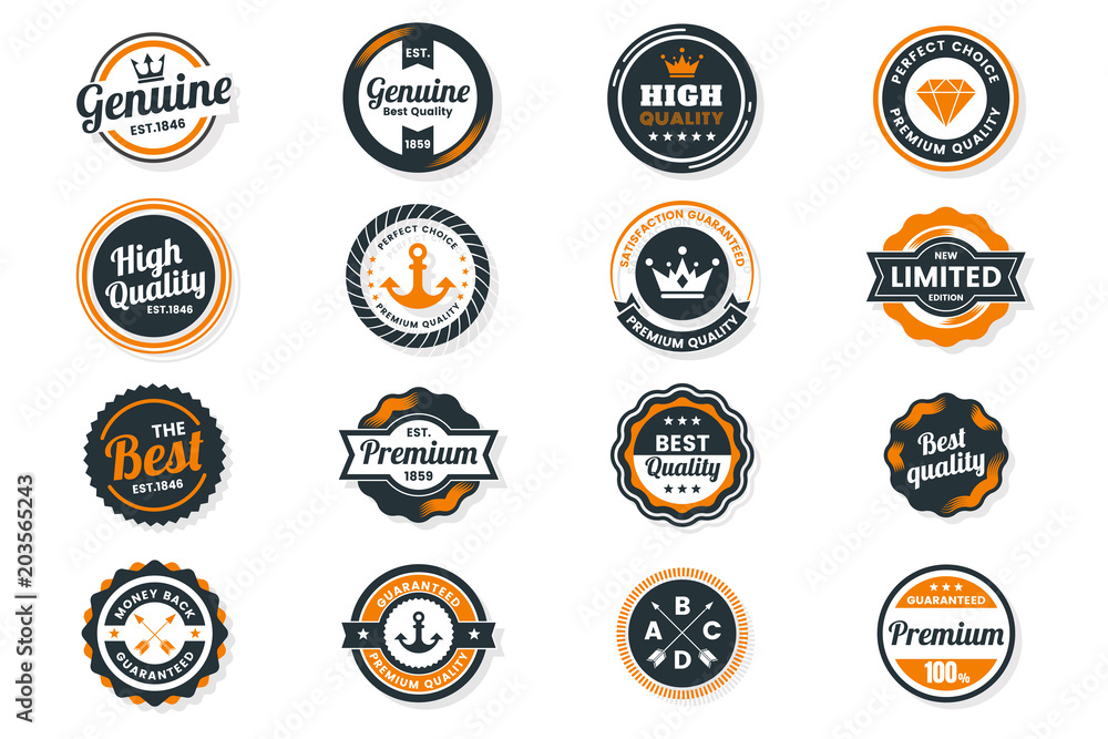 Obraz premium Vintage Retro Vector Logo for banner