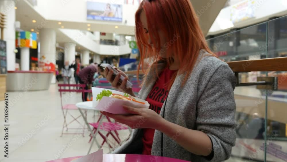 Woman Taking Photos Of Dinner Food By Smartphone. Closeup. 4K. Woman Taking Photos Of Dinner Food By Smartphone. Closeup. 4K.