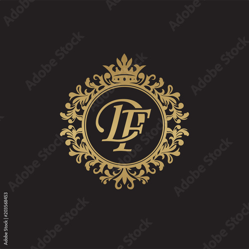Initial Letter Df Overlapping Monogram Logo Decorative Ornament Badge Elegant Luxury Golden Color Stock Vector Adobe Stock Initial Letter Df Overlapping Monogram Logo Decorative Ornament Badge Elegant Luxury Golden Color Stock Vector Adobe Stock