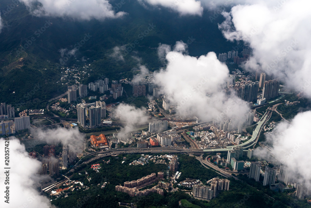 Hong Kong from the top view.