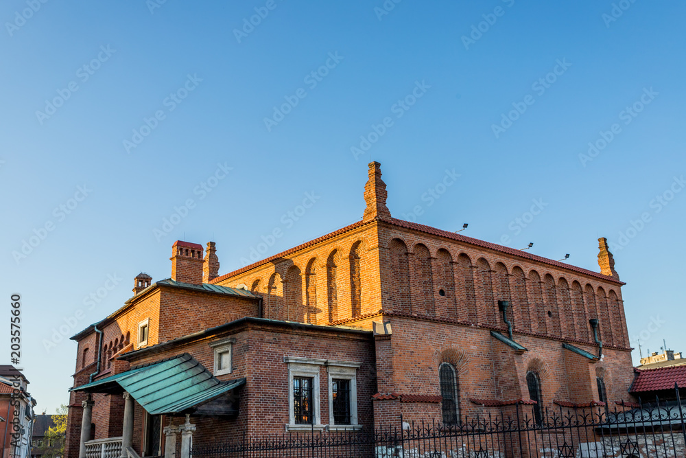 La old Synagogue dans le quartier Juif de Cracovie