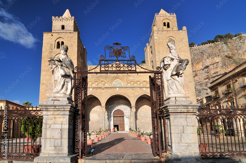 The Cathedral Basilica of Cefalu is a Roman Catholic church in Cefalu Sicily southern Italy.