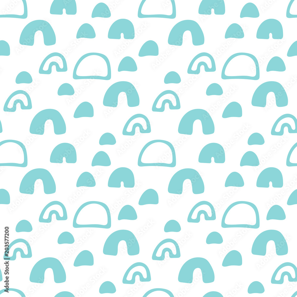 Abstract arch blue and white seamless pattern. Geometric background. Vector illustration. Abstract arch blue and white seamless pattern. Geometric background. Vector illustration.