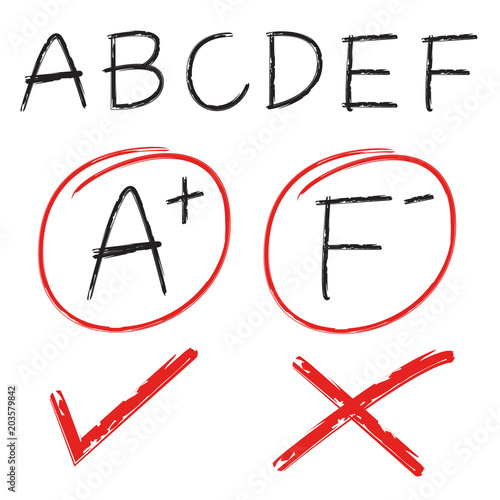 grade result, check mark