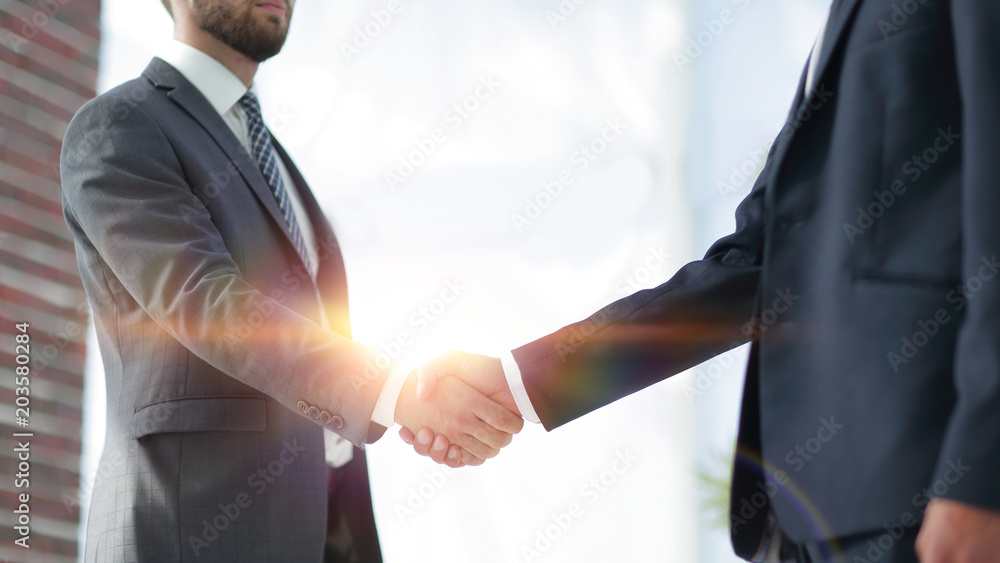 closeup.handshake financial partners
