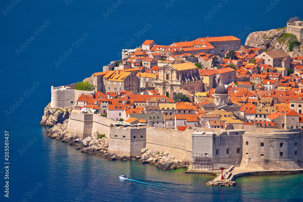Town of Dubrovnik UNESCO world heritage site view