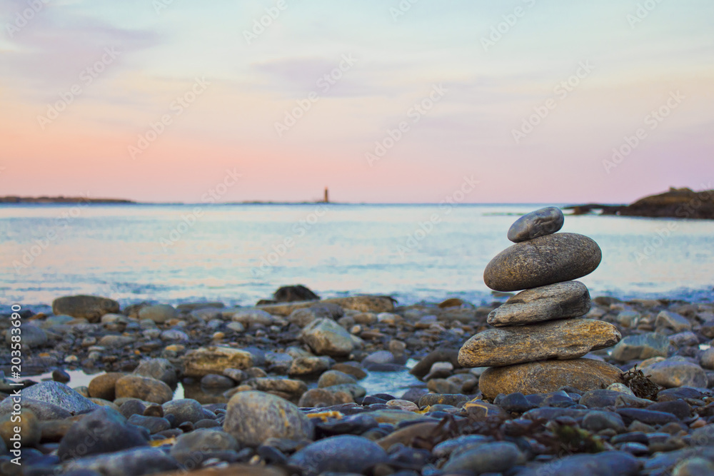 Stacked Rocks Representing Zen Stacked Rocks Representing Zen