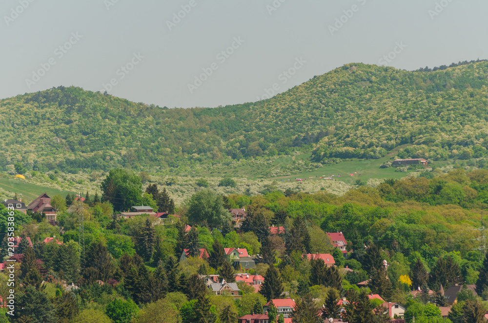 Obraz premium Hármashatárhegy landscape in Budapest
