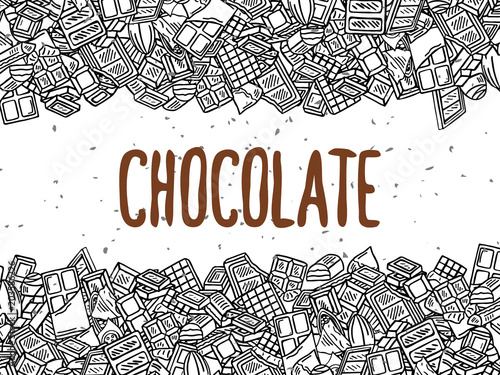 chocolate doodle background