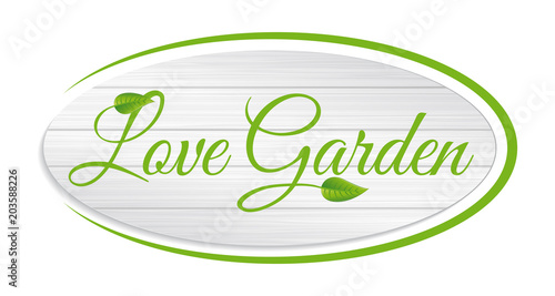 Logo giardinaggio con foglia