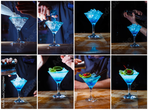 Obraz na płótnie cocktail w salonie