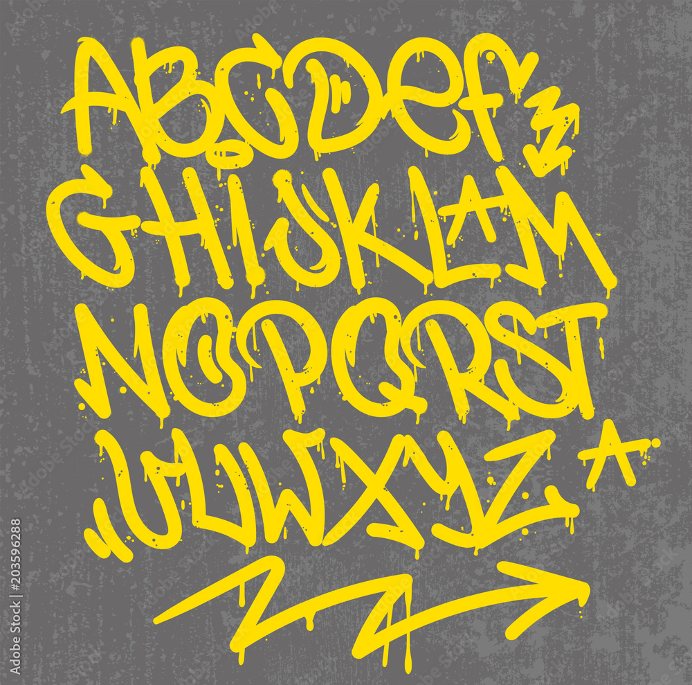 Graffiti alphabet