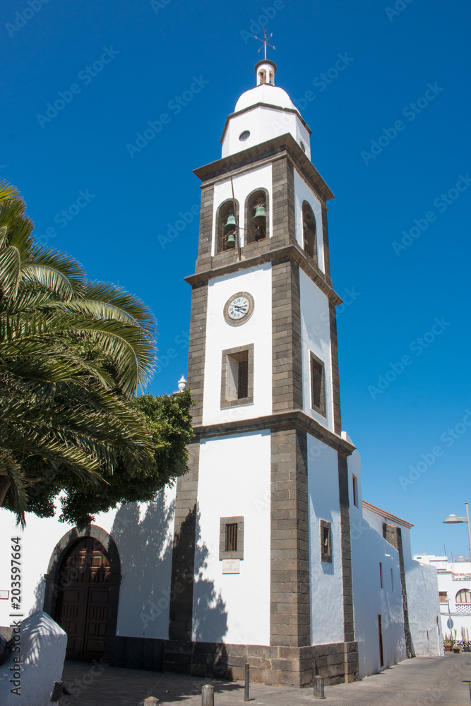 Iglesia de San Ginés de Arrecife  Lanzarote Kanaren island Spain