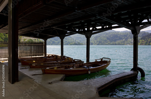 Wooden Boats at Lake Bled, Slovenia © Mauro Carli