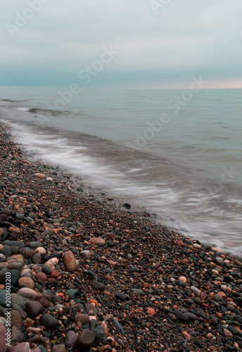 Beautiful sea in the evening,Batumi. Georgia