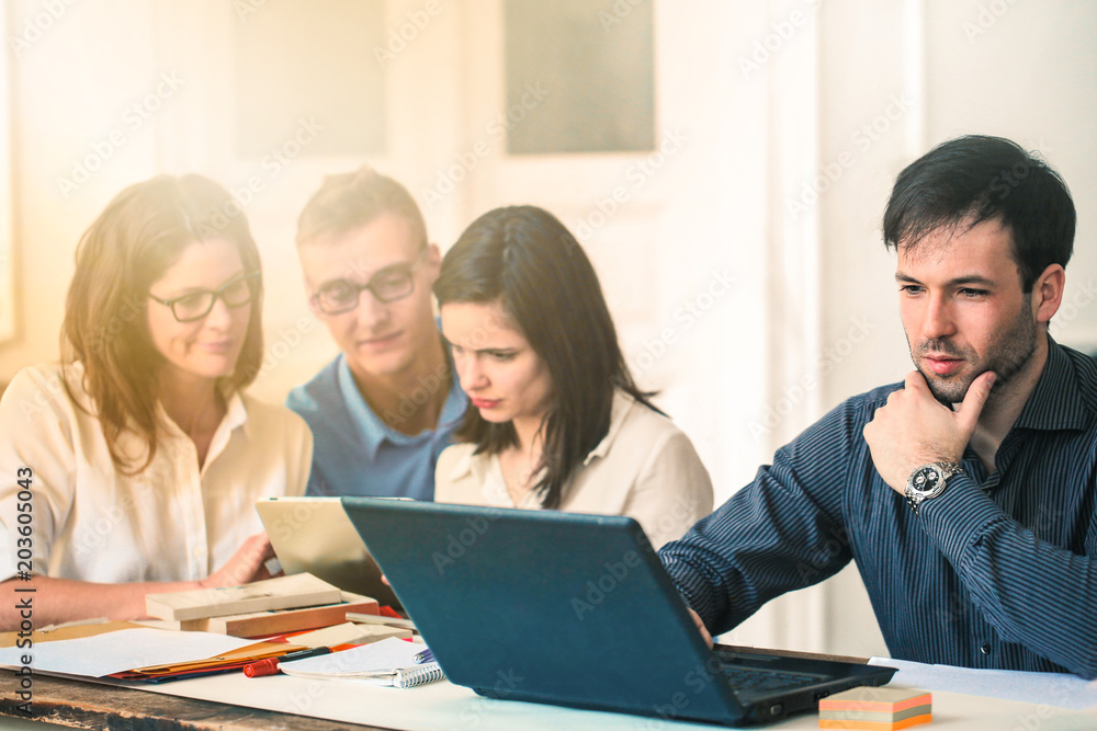 Colleagues working together Colleagues working together