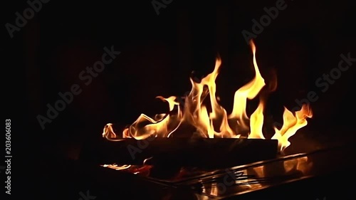 Fire Pit - Slow Motion  Clip - 5