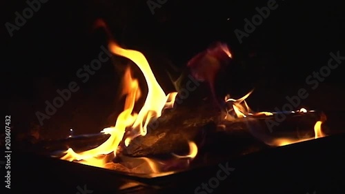 Fire Pit - Slow-Motion Clip 1 (Close Up)