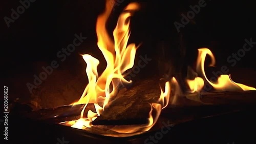 Fire Pit - Slow-Motion Clip 1 (Close Up)