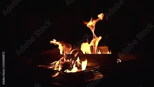 Fire Pit - Slow-Motion - Clip 4