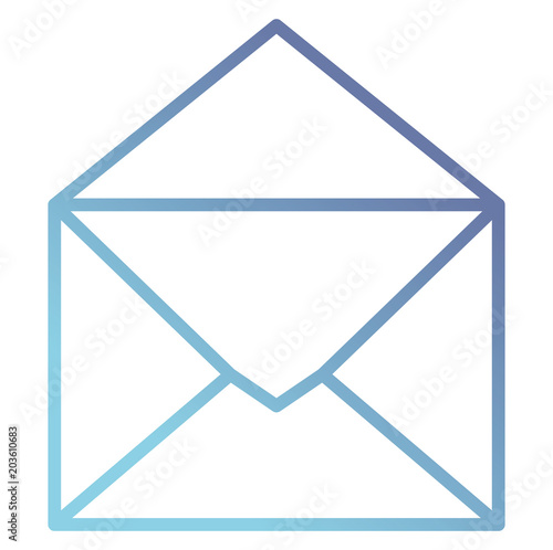 envelope mail isolated icon vector illustration design