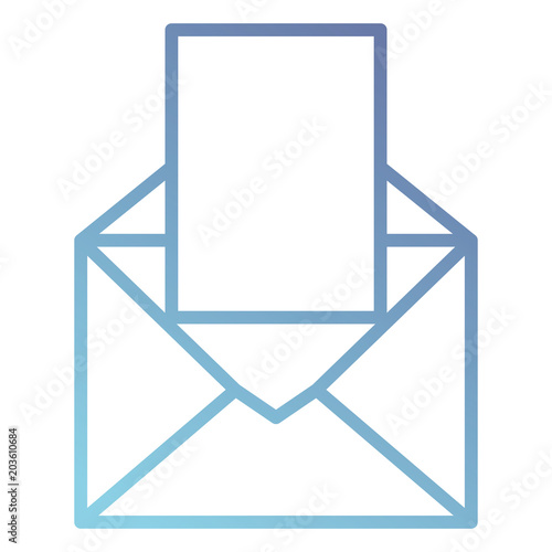 envelope mail isolated icon vector illustration design