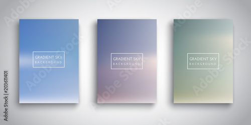 Gradient sky background collection