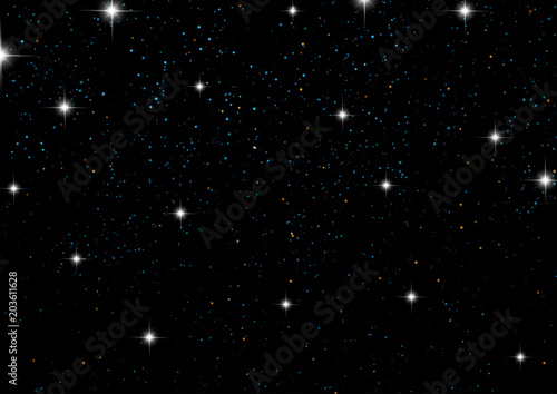 Night sky with stars