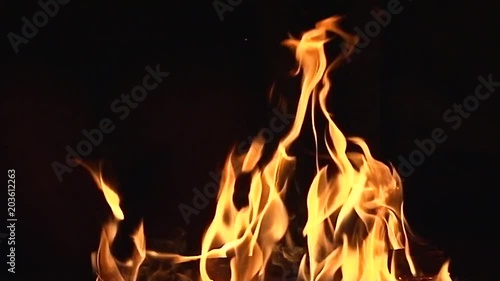 Fire Pit - Slow Motion - Clip - 2 (Close Up)