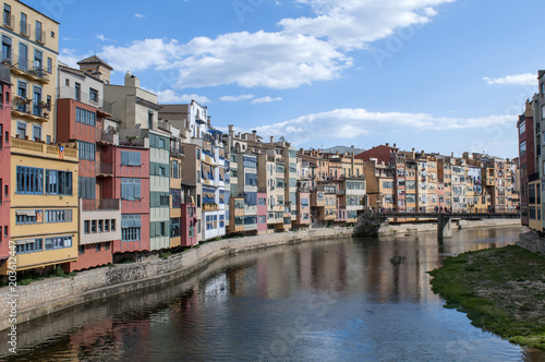 The beautiful colors of Girona in Catalonia, Spain.