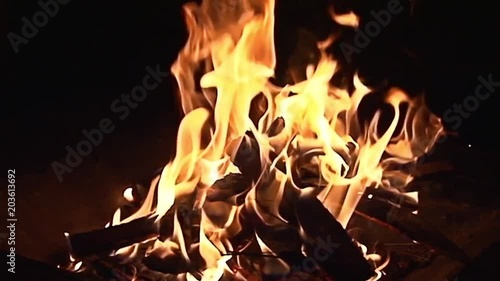 Fire Pit - Slow-Motion Clip 6 (Medium - Close Up)