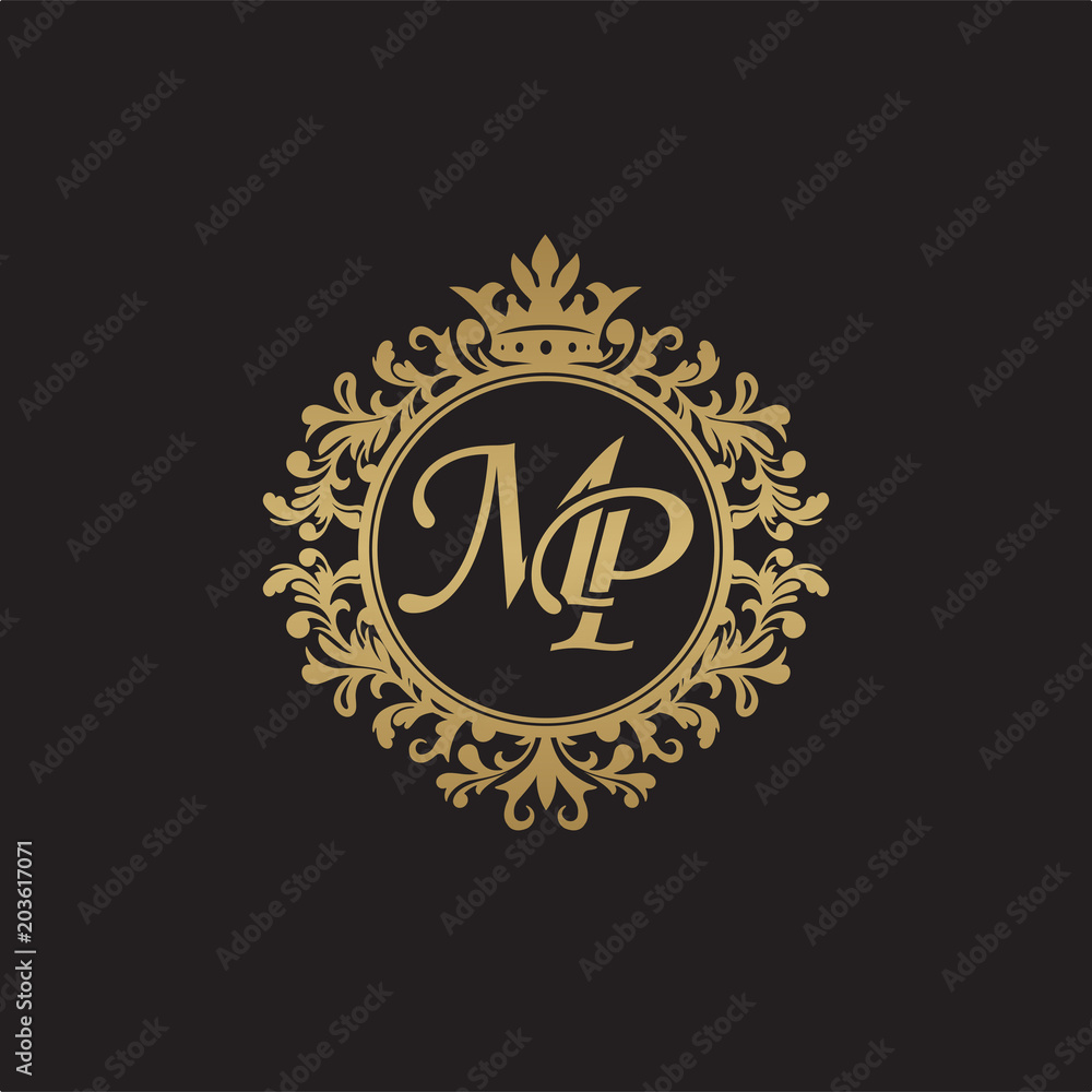 Letter MP Monogram Logo