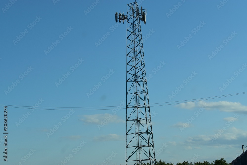 power tower of metal standing tall in the skyline power tower of metal standing tall in the skyline
