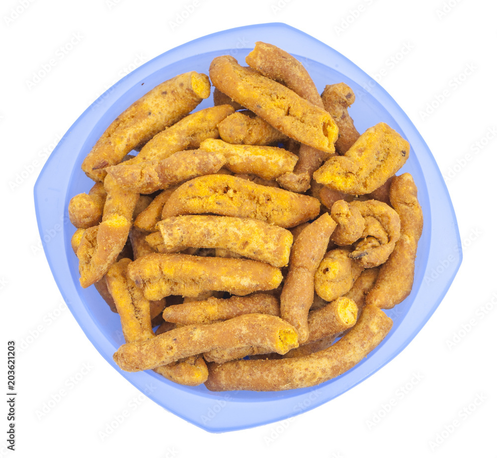Ganthiya Also know as Gathiya, Ghatiya are deep fried Indian snacks made from chickpea flour. They are a popular teatime snack in Gujarat. They are soft and not crunchy like most other Indian snacks Ganthiya Also know as Gathiya, Ghatiya are deep fried Indian snacks made from chickpea flour. They are a popular teatime snack in Gujarat. They are soft and not crunchy like most other Indian snacks