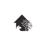 Home Animal Forest Abstract Creative Icon Logo Design Template