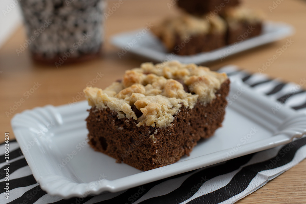 Rhabarber Streusel Kuchen 