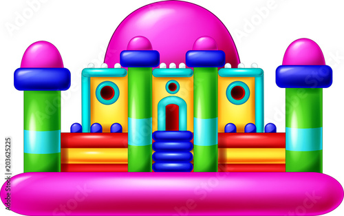 cute balloon house cartoon