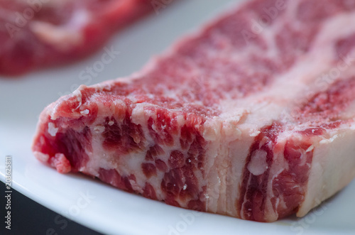 Closeup of raw beef 