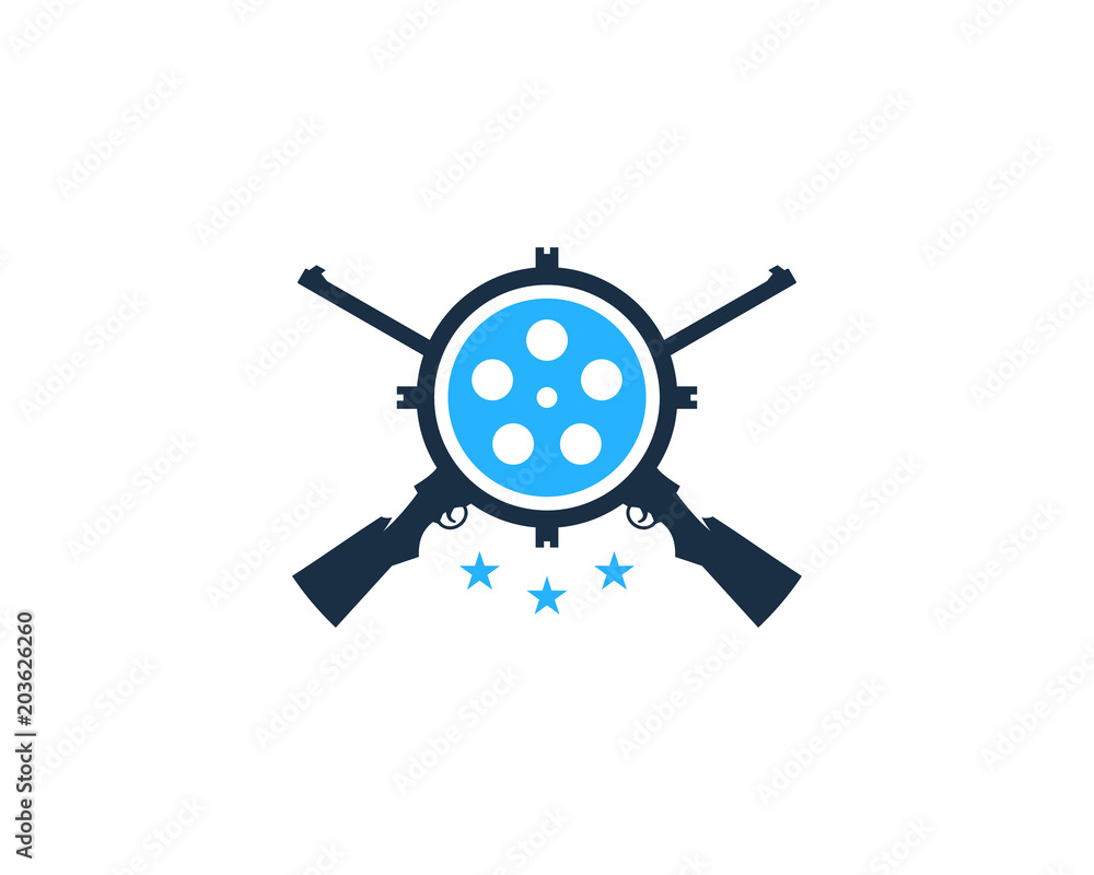 Obraz premium Film Hunting Logo Icon Design Element
